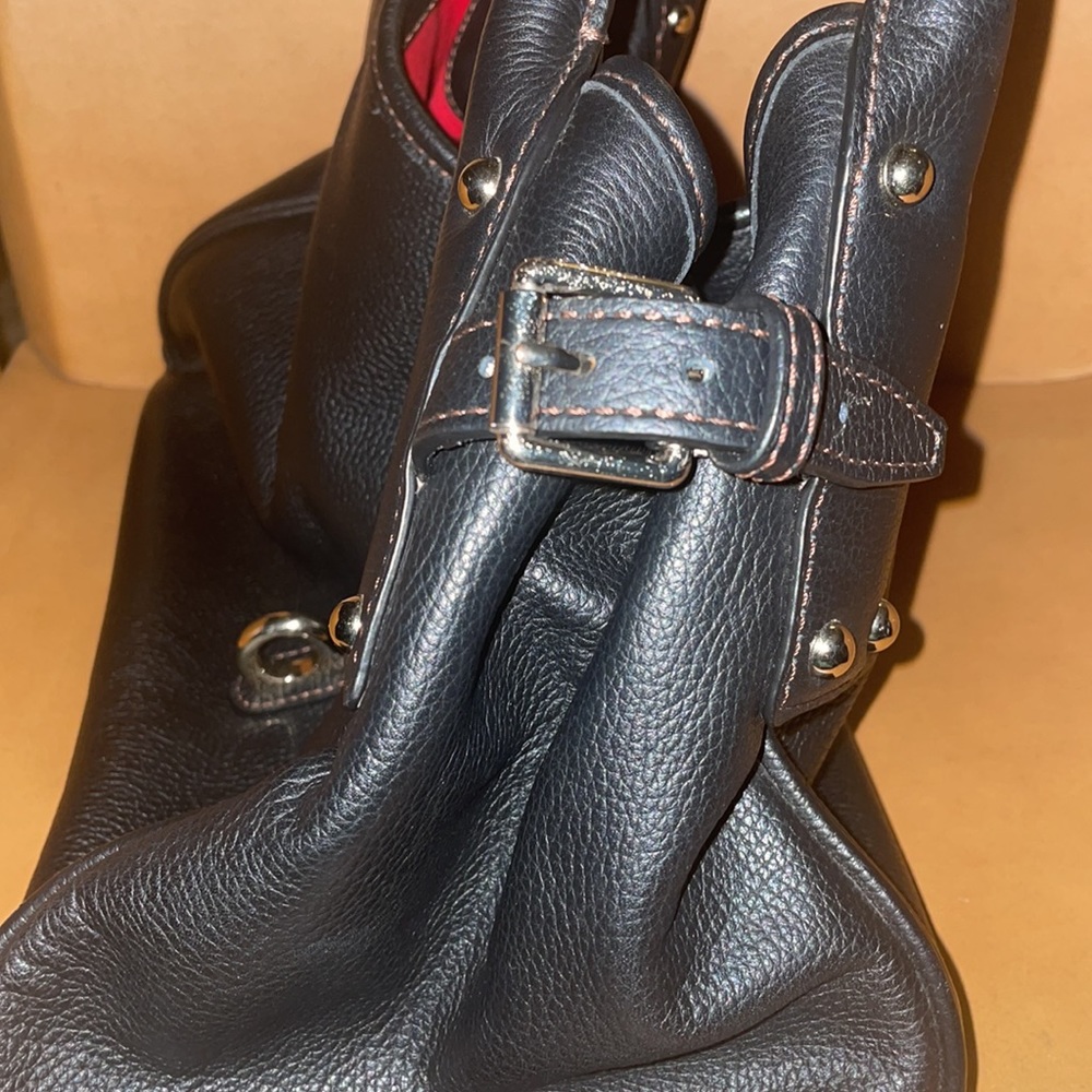 Dooney and Bourke Black Medium C logo satchel bag - Picture 10 of 10